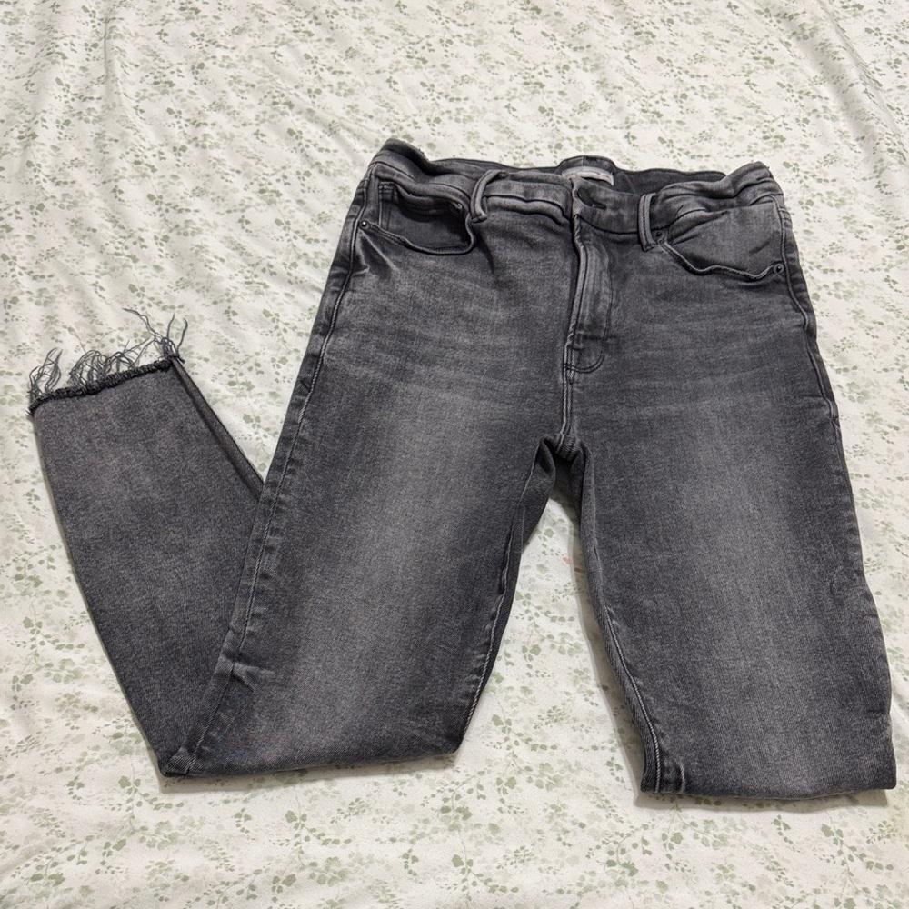 Good American Charcoal Ankle Jeans